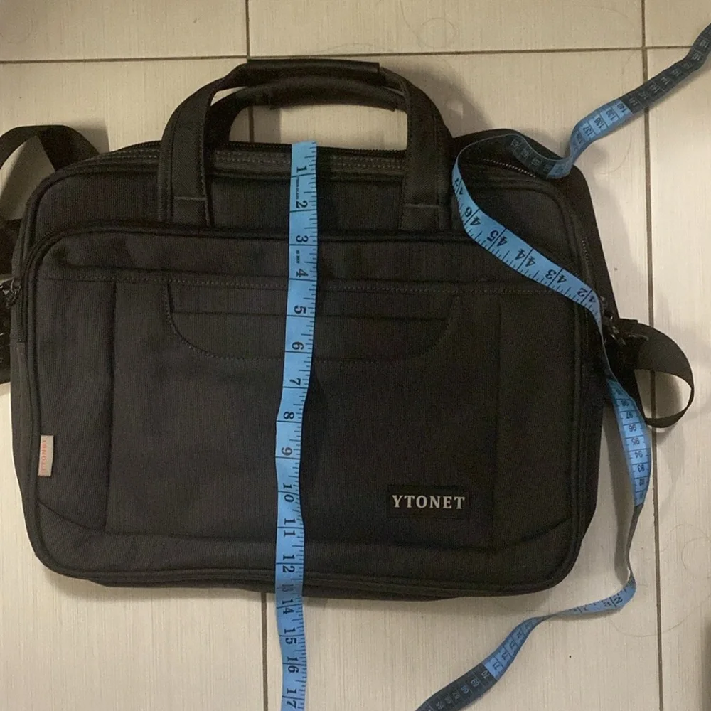 Men Black shoulder bag laptop bag bodycross bag